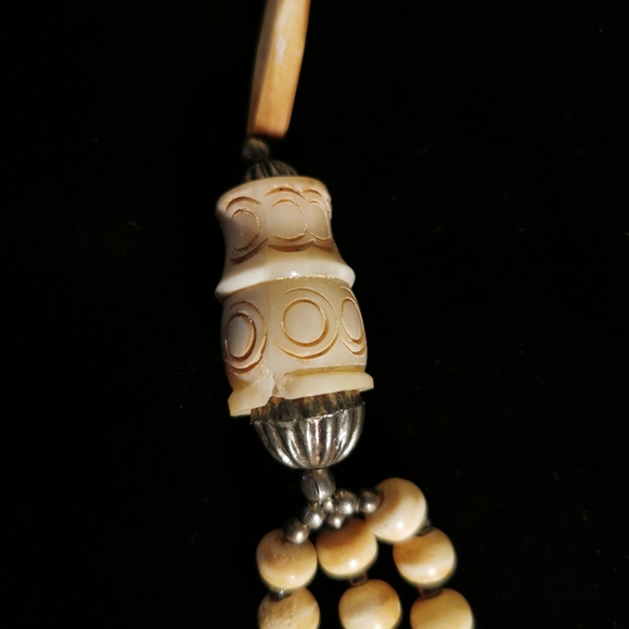Carved Bone Necklace - Picture 5 of 5
